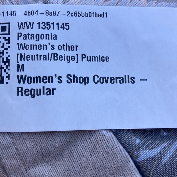 Patagonia Women’s Shop Coveralls in Pumice - Picture 11 of 11